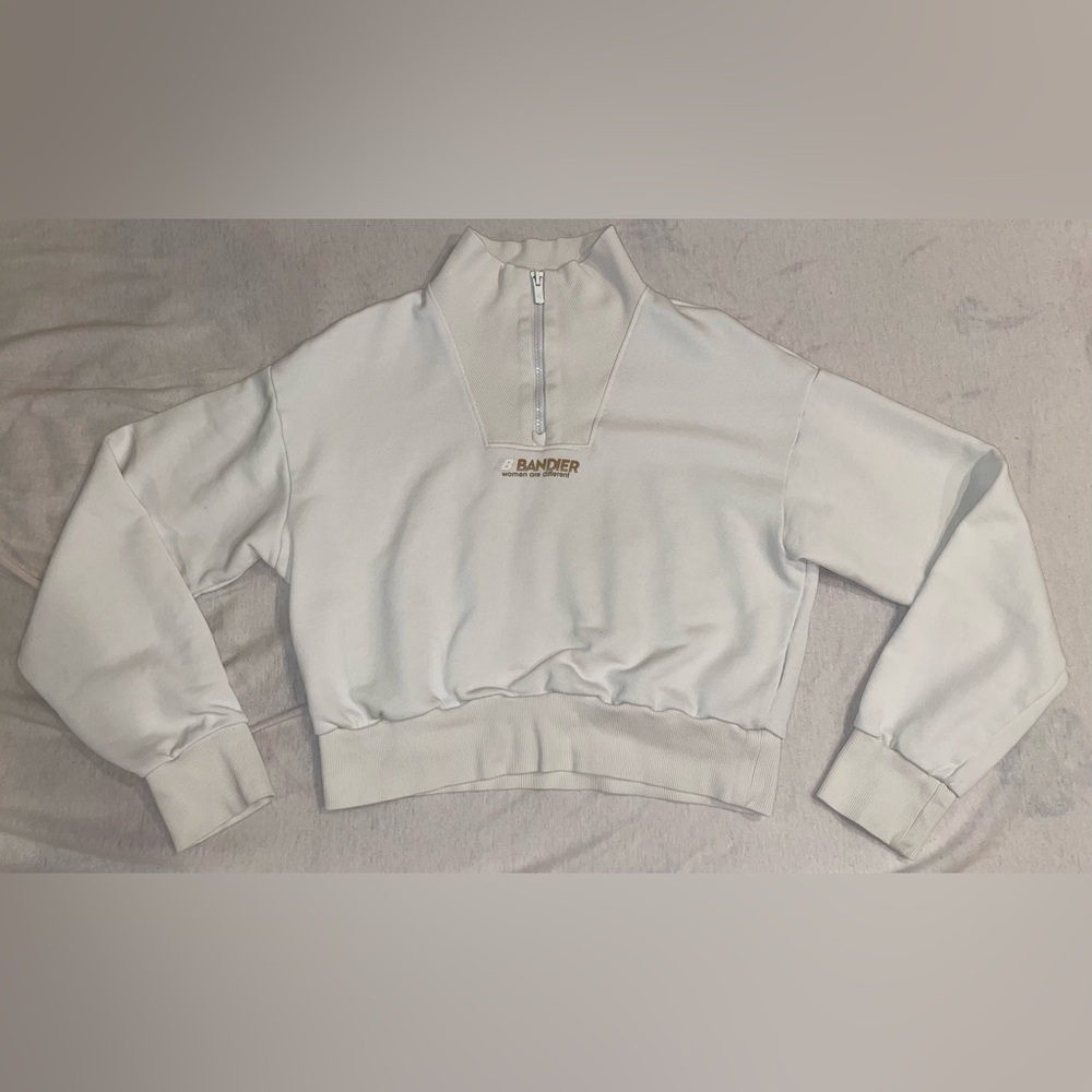 New Balance X Bandier Revolve Women’s Crop Pullover Sweatshirt Sweater XS